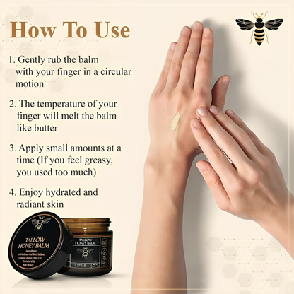 Vivot® Organic Grass-Fed Beef Tallow Balm with Raw Honey